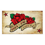 Tatuagem cor-de-rosa RSVP personalizado costume Cartoes De Visita