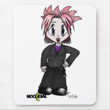 Tatuagem rebelde de Moondial Mousepads