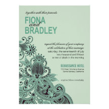 :: TBA:: Hortelã asteca do casamento de Paisley Convite