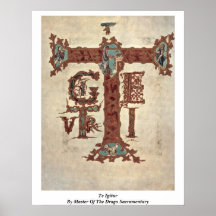 Te Igitur pelo mestre do Drogo Sacramentary Posters