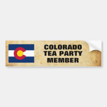 TEA PARTY DE COLORADO ADESIVO