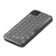 Teclado preto capa iPhone 4