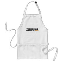 Técnico psto pela cerveja avental