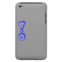 Telefone legal das cinzas e do azul capas iPod barely there