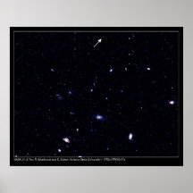 Telescópio distante de Hubble das galáxias Pôsteres