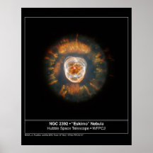 Telescópio Eskimo de Hubble da nebulosa 2392 Pôsteres