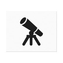 Telescópio Impressão De Canvas Esticada