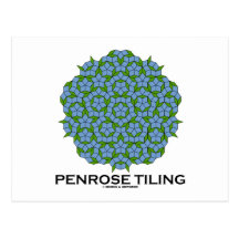 Telha de Penrose (simetria quíntupla) Cartão Postal