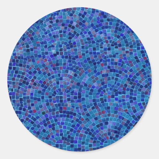 telha o azul adesivos redondos