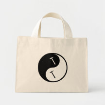 Telhados de Yin Yang Bolsa De Lona