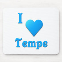Tempe -- Azul-céu Mouse Pad
