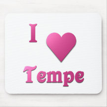 Tempe -- Rosa quente Mousepad