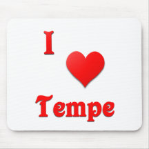 Tempe -- Vermelho Mouse Pads