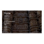 Templo de Khajuraho, India Modelo Cartoes De Visita
