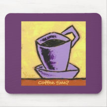 Tempo do café? tapete do rato mouse pad