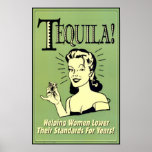 Tequila - mulheres de ajuda mais baixo seus padrõe impressão