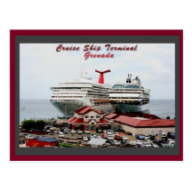 Terminal do navio de cruzeiros de Grenada Cartoes Postais