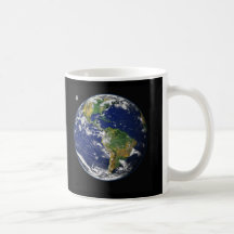Terra do espaço canecas