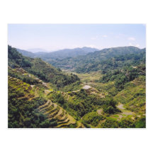 Terraços do arroz de Banaue Cartao Postal