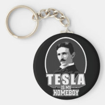 Tesla é meu ficar em casa chaveiro