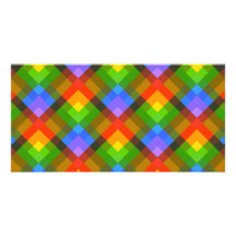 Teste padrão abstrato cartão com foto