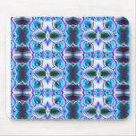 Teste padrão abstrato do azul mouse pad