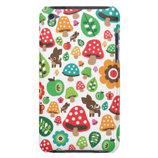 Teste padrão bonito dos miúdos com o cogumelo de c capa iPod touch