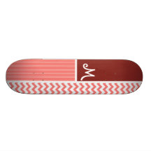 Teste padrão coral de Chevron Skateboard