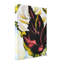 Teste padrão das folhas impressão em canvas