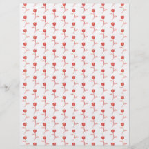 Teste padrão das rosas vermelhas modelo de panfleto