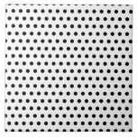 Teste padrão de bolinhas preto e branco. Manchado Azulejos