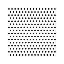 Teste padrão de bolinhas preto e branco. Manchado Impressão Em Tela Canvas