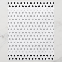 Teste padrão de bolinhas preto e branco. Manchado Panfletos Personalizados