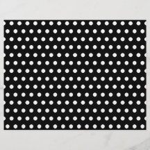 Teste padrão de bolinhas preto e branco. Manchado Modelo De Panfleto
