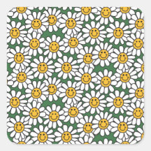 Teste padrão de flor bonito da margarida adesivos