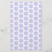 Teste padrão de flor Pastel Panfleto Personalizados