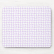 Teste padrão de Houndstooth - roxo do lilac Mouse Pads