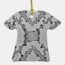 Teste padrão de mosaico cinzento de Snakeskin Enfeite De Natal