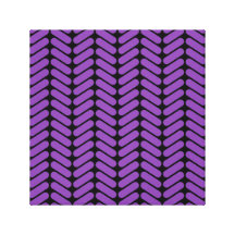 Teste padrão de ziguezagues roxo e preto impressão de canvas envolvida