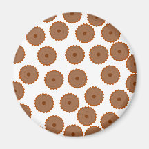Teste padrão do cupcake do chocolate imas