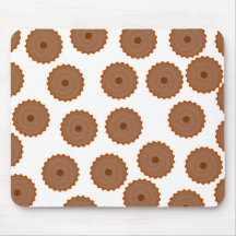 Teste padrão do cupcake do chocolate mousepads