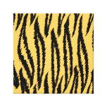 Teste padrão do impressão do tigre. Laranja e pret Impressão De Canvas Esticada
