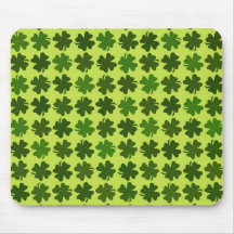 Teste padrão do trevo de quatro folhas mousepad