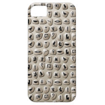 Teste padrão egípcio das pedras dos Hieroglyphics iPhone 5 Capas