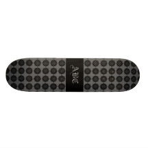 Teste padrão elegante à moda. Preto e cinza Skate Boards