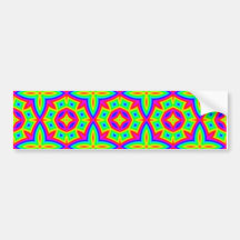 Teste padrão floral colorido pequeno adesivos
