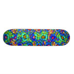 Teste padrão floral colorido (var04) - skate