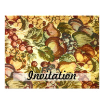 Teste padrão floral do vintage convite personalizados