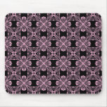 Teste padrão floral Mousepad elegante cor-de-rosa 