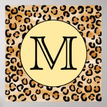 Teste padrão personalizado do impressão do leopard